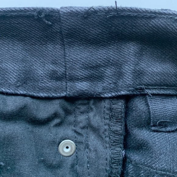 NEON Blonde Siren Mum Fit High Rise Denim Jeans Frayed Black Wash Women's 28 - Picture 7 of 16